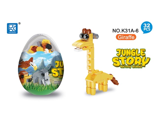 🧩 LEGO ĐỒ CHƠI LẮP RÁP ĐỘNG VẬT RỪNG XANH JUNGLE STORY GIAO NGẪU NHIÊN