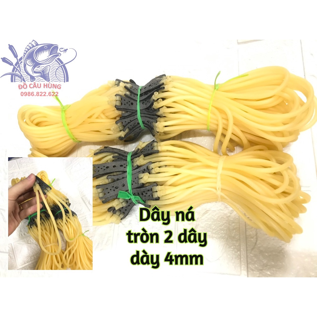 Dây ná tròn loại 2 dây. Cực kì bền, chắc. Dây ná cao su tròn.