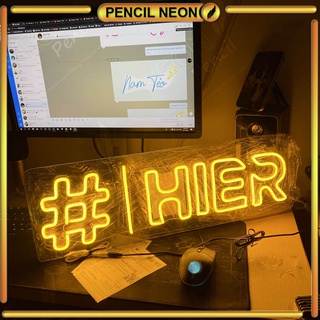 Đèn led neon chữ cái theo Tên, treo tường trang trí phòng ngủ| Đèn trang trí led Neon sign theo yêu cầu – Pencil Neon