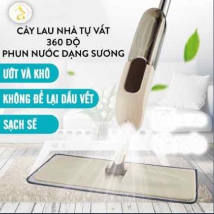 Cây Lau Nhà Thông Minh Phun Sương AURORA Lau Dọn Dễ Dàng 2 Trong 1 Đầu Xoay 360 Độ