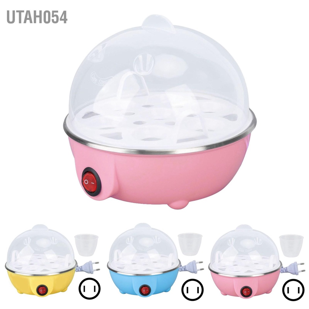 Utah054 Nồi Trứng Gà Tạo Được Đến 7 Quả Luộc Lớn Chống Cháy Khô Máy Đánh Tự Động Tắt Nguồn Có Đĩa Làm Nóng