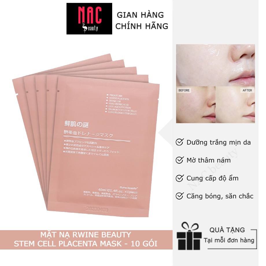 Combo 10 Mặt nạ tế bào gốc nhau thai Nhật Bản
