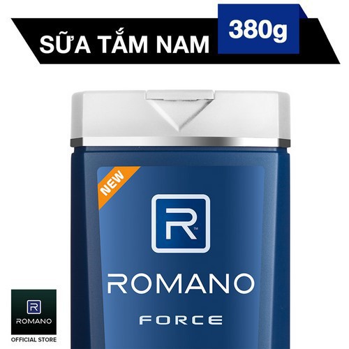 Hàng mới Sữa tắm Romano Force 380g (Chính Hãng)