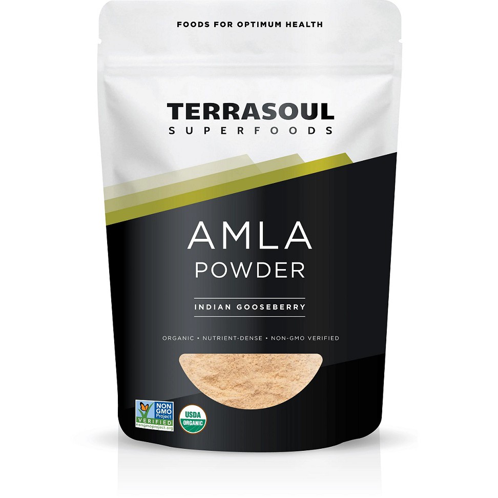 Bột quả lý gai hữu cơ Amla Terrasoul Superfoods 454g