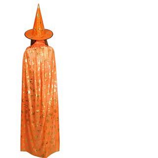 Bộ hóa trang phù thủy halloween kèm mũ- áo choàng Halloween người lớn 1,2m