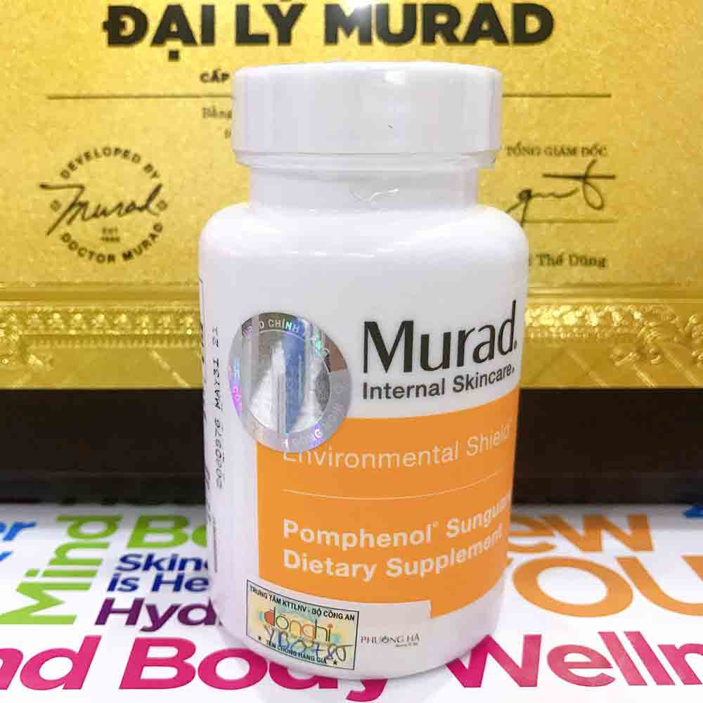Mua Viên uống chống nắng Murad Pomphenol Sunguard Dietary Supplement TẶNG Set cấp ẩm Murad Hydration Handle