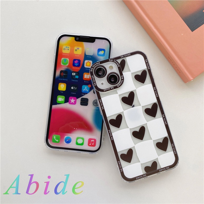 Ốp Điện Thoại Mềm Họa Tiết Trái Tim Đơn Giản Cho iphone 13 pro max XR 7 8 plus 11/12pro
