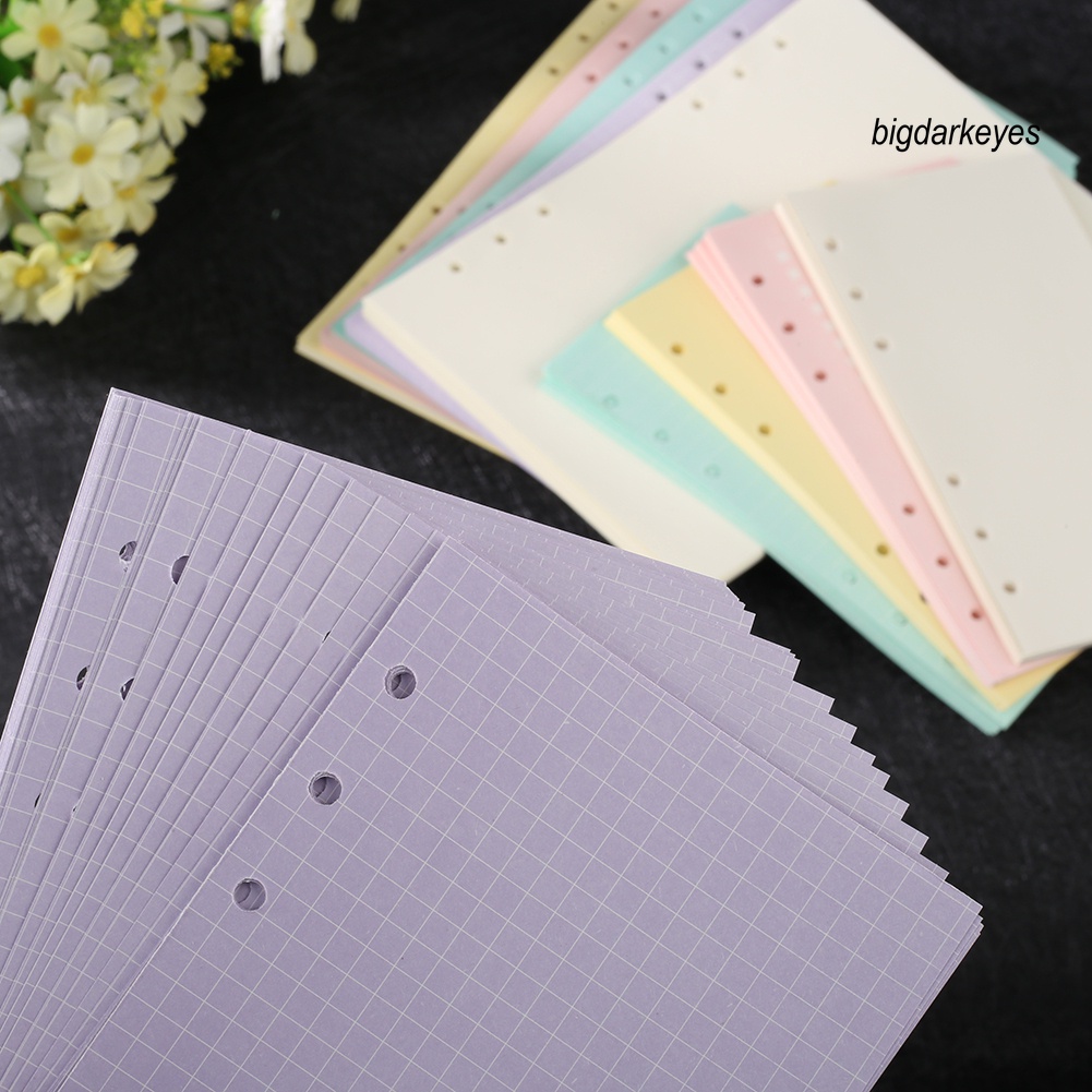 Set 40 Giấy Làm Sổ Tay 6 Lỗ Khổ A5/A6 Tiện Dụng