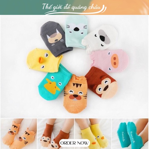 Tất Hình Thú Ngộ Ngĩnh Chống Trượt Dày Dặn Cho Bé 0 -4 Tuổi