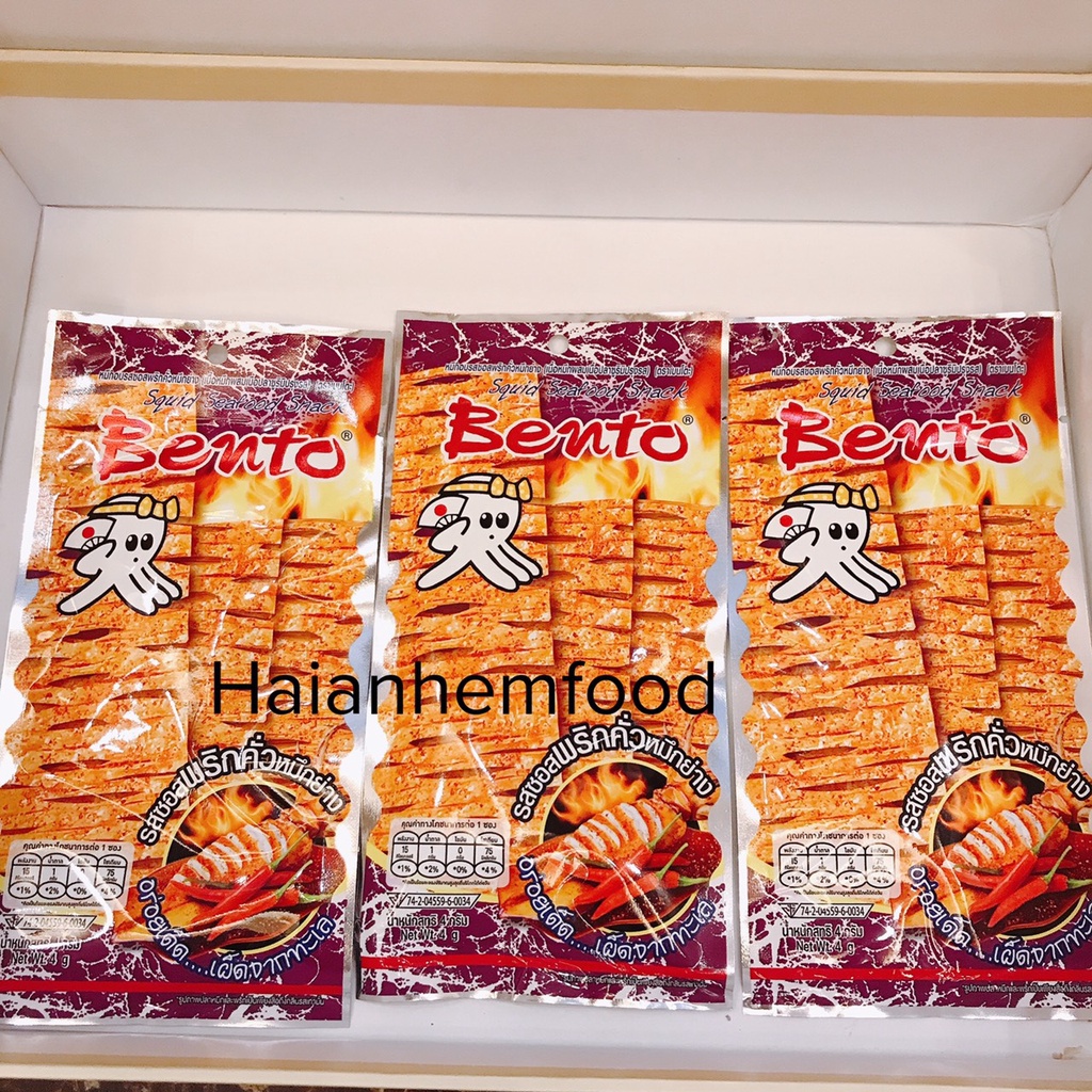 Gói mực Bento Thái Lan Siêu Cay Đủ 3 Màu |gói 6g|
