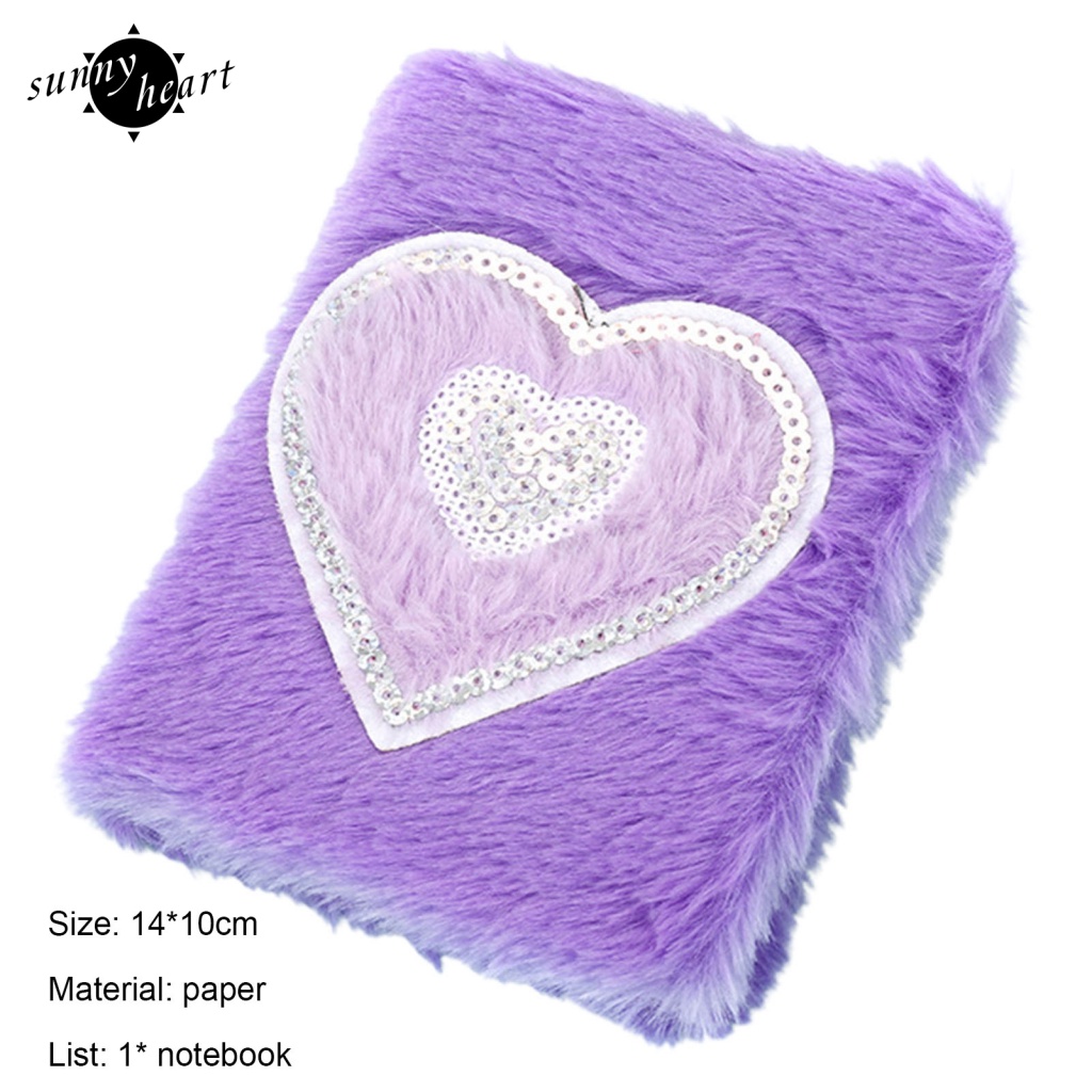 Sunnyheart Sổ Tay Ghi Chú Nhật Ký Lập Kế Hoạch Hàng Tuần Bằng Lông Nhung Lâu Trôi Không Có Mực