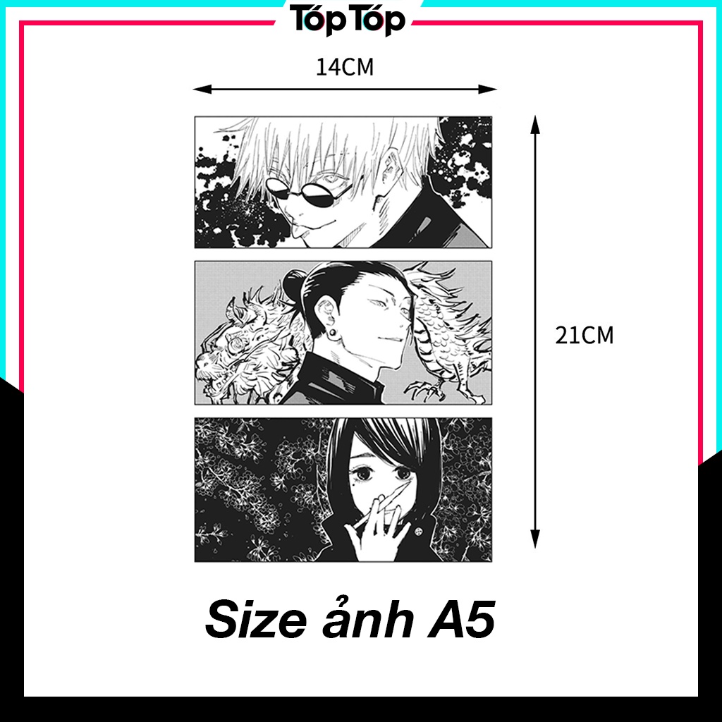 Tranh dán tường anime wall A5, poster manga trang trí decor góc học tập giấy A5 Nhật cực xịn ANM05