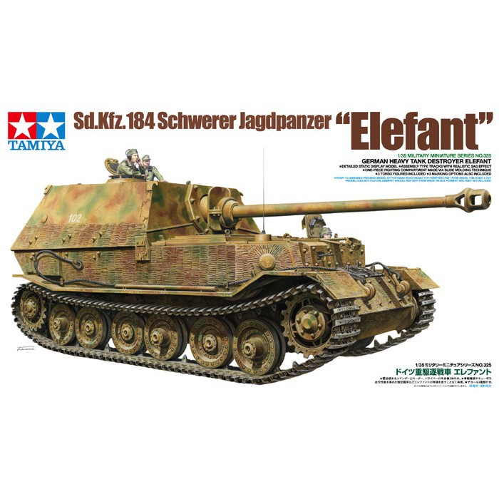 35325 Mô hình xe tăng quân sự 1/35 SCALE GERMAN HEAVY TANK DESTROYER ELEFANT  - GDC