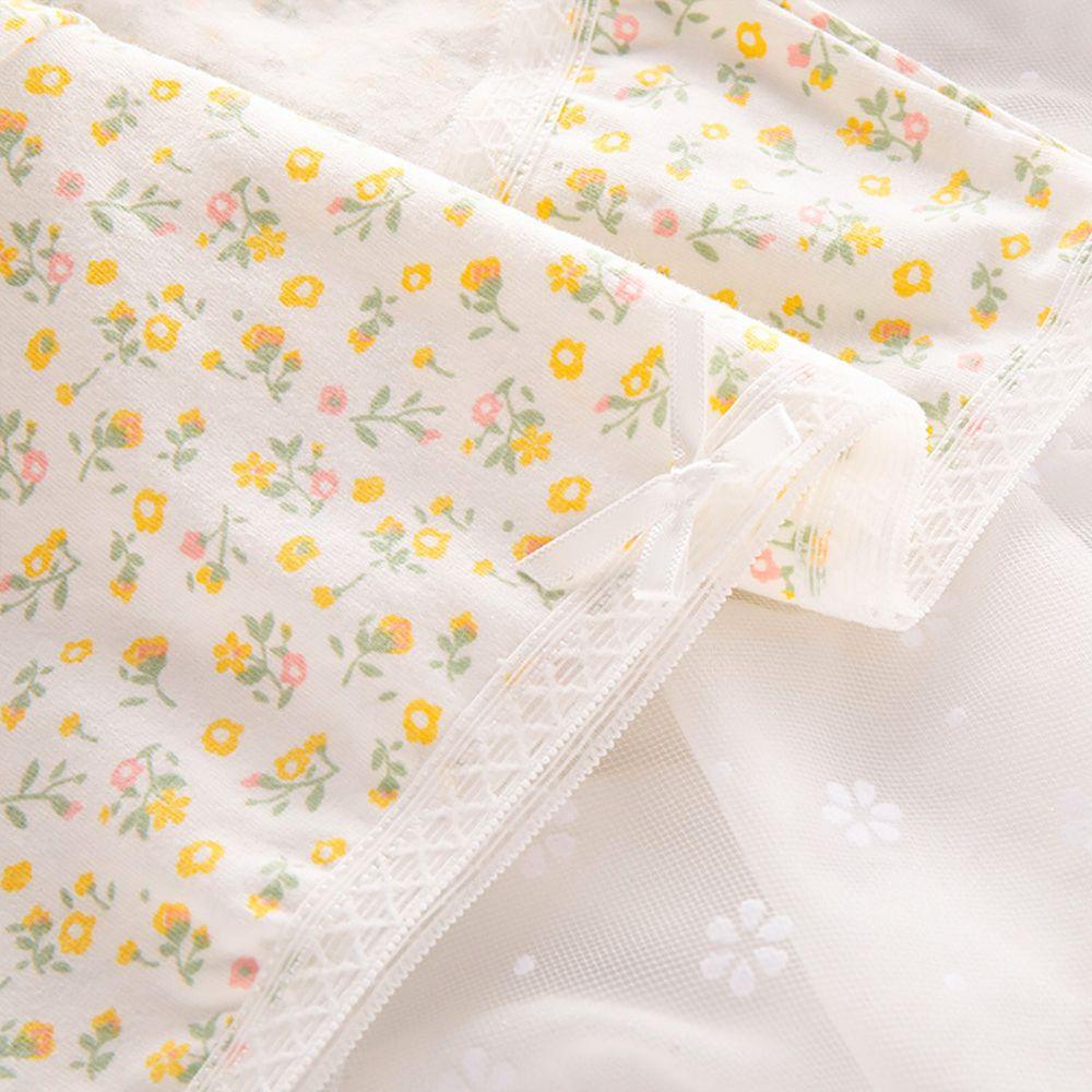 Quần Lót Cotton Phối Ren Hoa Gợi Cảm Cho Nữ