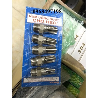 Vú lợn tự động inox 304 cao cấp-Vòi heo uống nước tự động