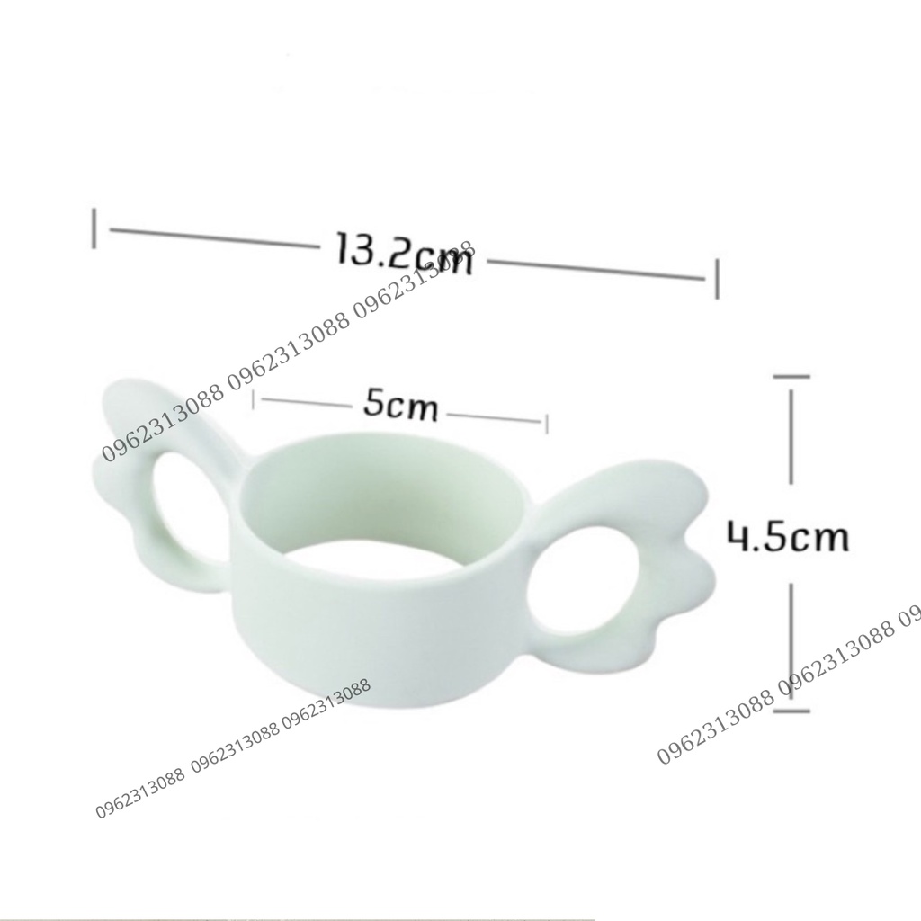 Tay cầm cánh tiên silicon cho bình Moyuum, Pigeon, Grosmimi, Lansinoh, Avent, Hegen - Mokids