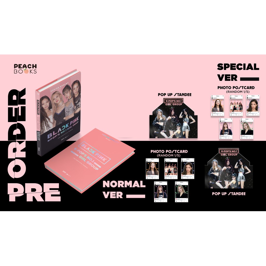 Sách - Black Pink K-POP No.1 Girl Group The Unofficial Fanbook - Tặng Pop Up Standee + Photo Postcard (Mẫu Ngẫu Nhiên)