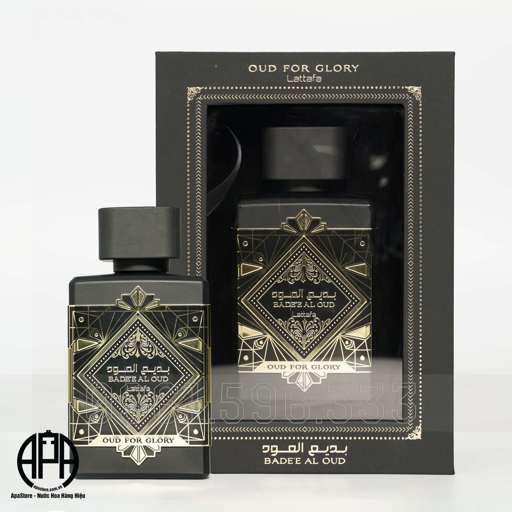 Nước Hoa Nam Lataffa Badee Oud For Glory Chai Full 100ml, Mùi Trầm Cao Cấp