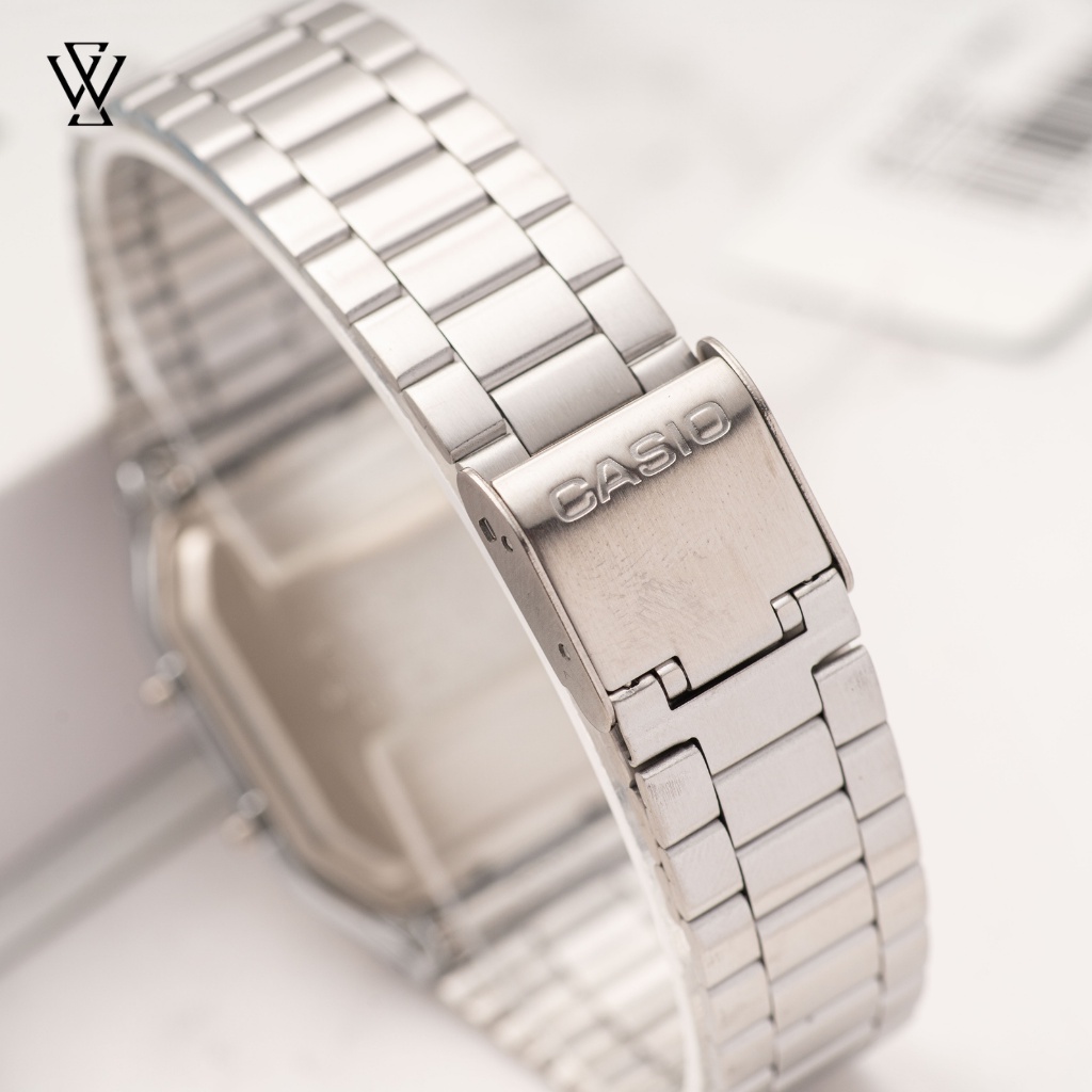 Đồng Hồ Quartz Nam Casio WATCHSTORE AQ-230A-7BMQ Thiết Kế Kính Khoáng 38mm, Dây Kim Loại, Vỏ Thép Không Gỉ
