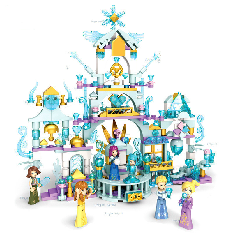 LEGO Mô Hình Lắp Ráp Lâu Đài Trong Phim Frozen 8 Trong 1 Cho Bé