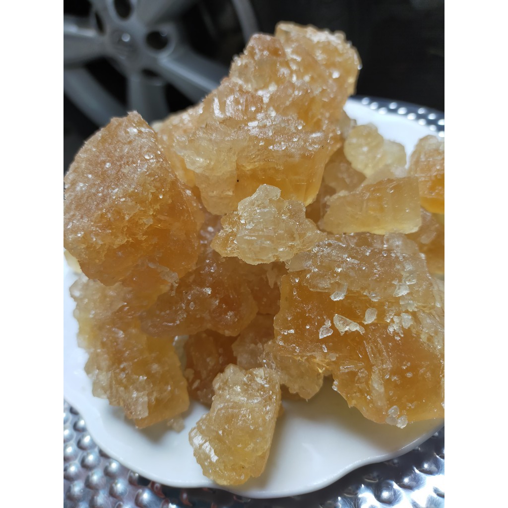 Đường phèn Quảng Ngãi chính hiệu (màu vàng) nấu từ nguyên liệu đường mật mía rất thơm, vị ngọt thanh (gói 1kg) | BigBuy360 - bigbuy360.vn