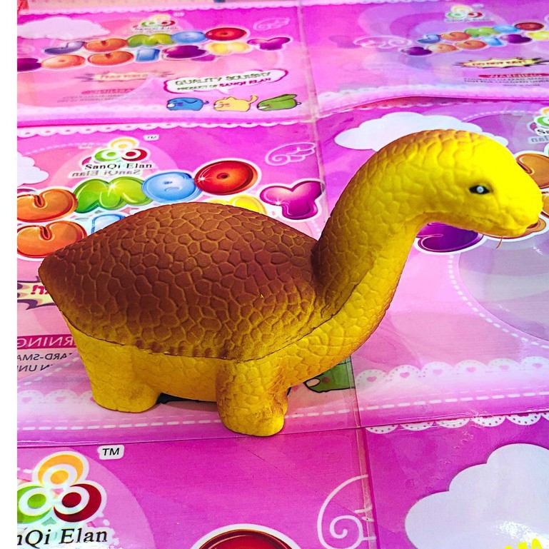 SQUISHY KHỦNG LONG VÀNG CỔ DÀI
