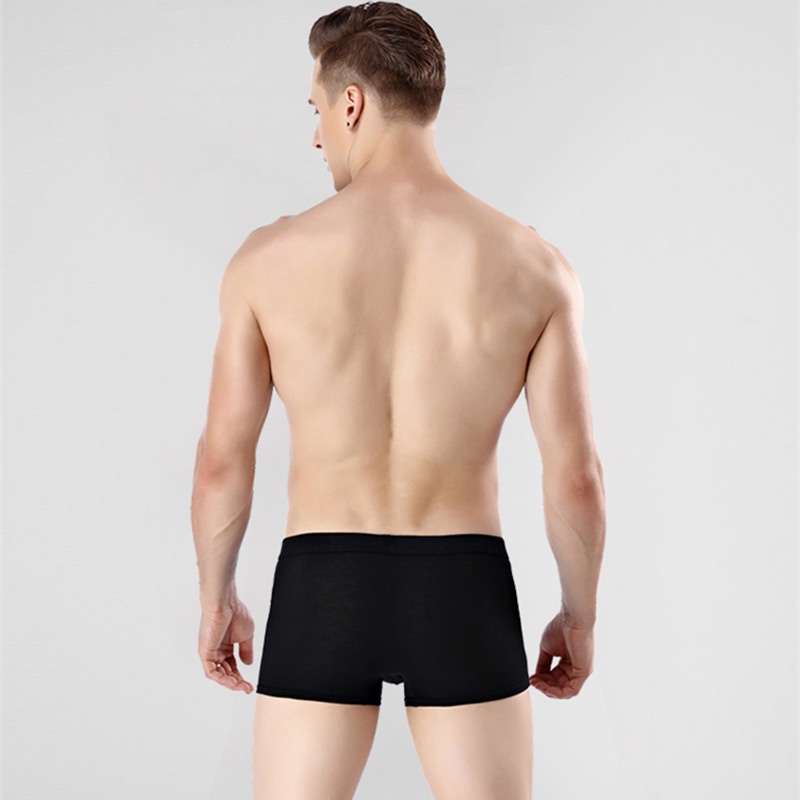 Set 4 Quần Lót Boxer Nam Dạng Lưới Mềm Mại Plus Size