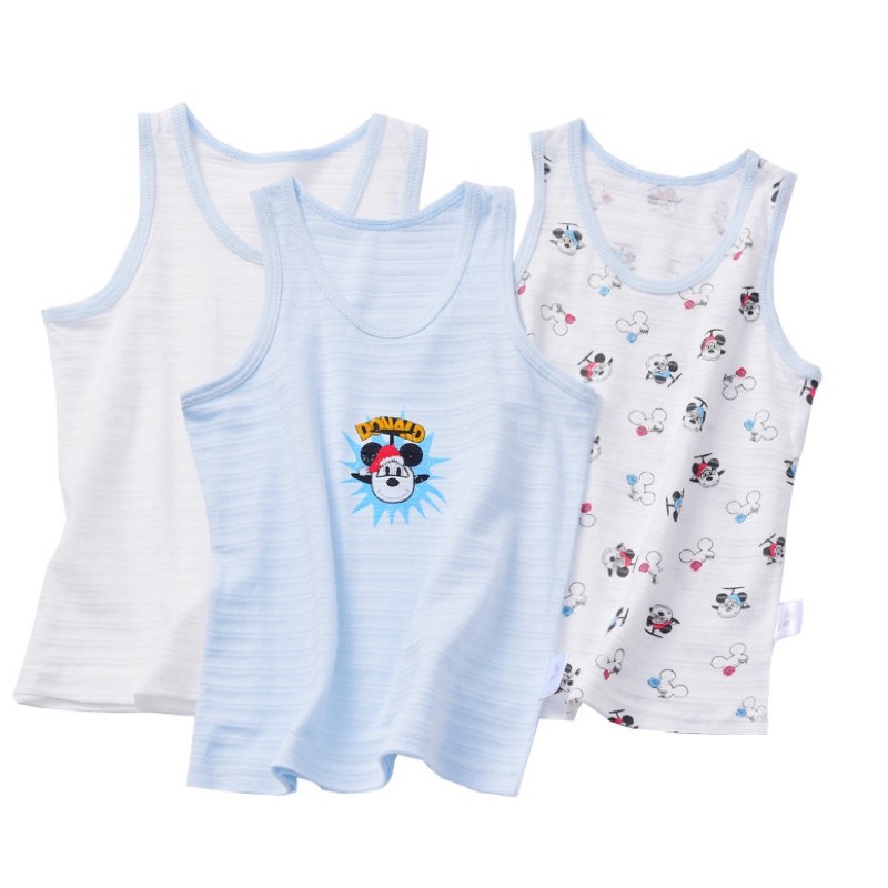 Áo ba lỗ sợi tre xuất Nhật - siêu mát cho bé mặc hè