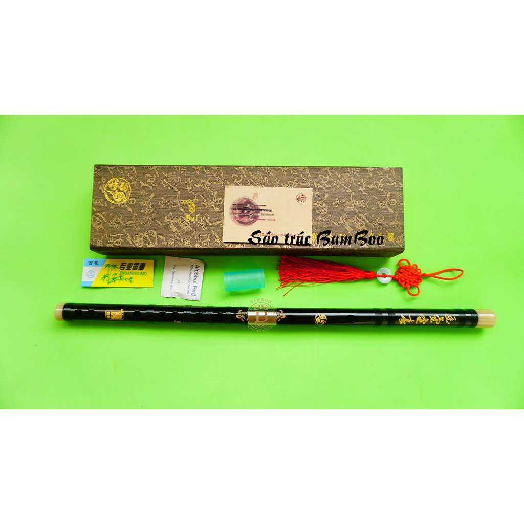 Sáo trúc Bamboo dizi Gỗ mun khớp kép DG1000