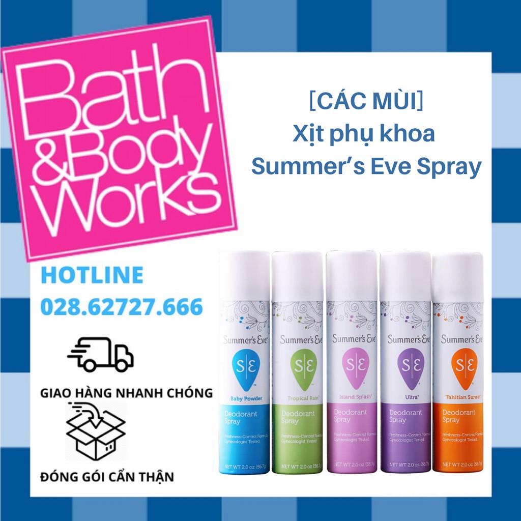 [CÁC MÙI] Xịt Phụ Khoa Summer’s Eve Spray