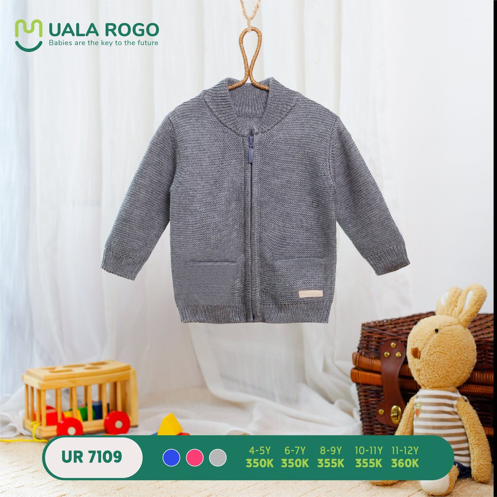 Áo khoác len UalaRogo size Kids từ 4 đến 12 tuổi