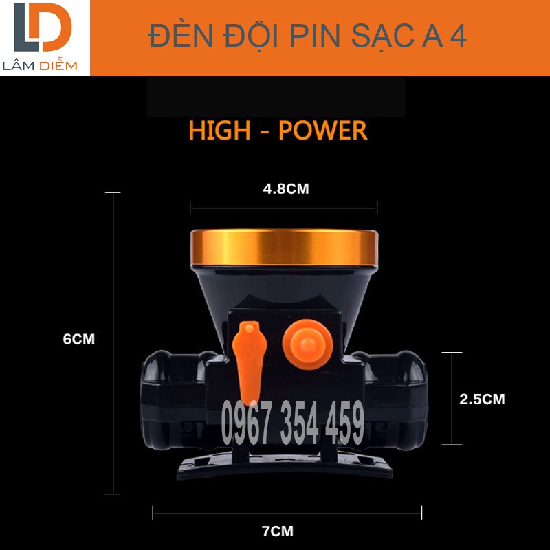 Đèn pin sạc đội đầu NĐ 003