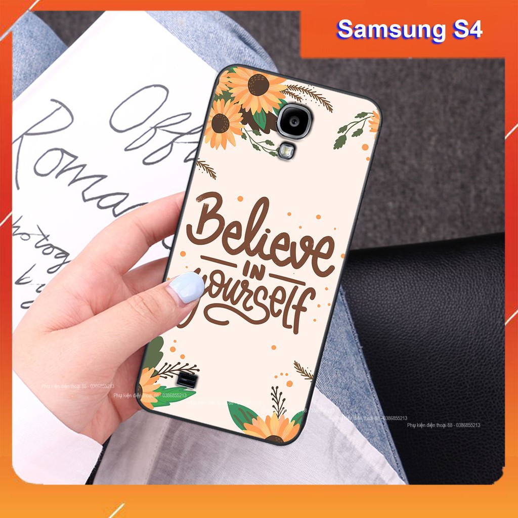 Ốp lưng Samsung S4 hình hình hoa, thiên nga, đẹp thời trang - CAO CẤP - SANG TRỌNG