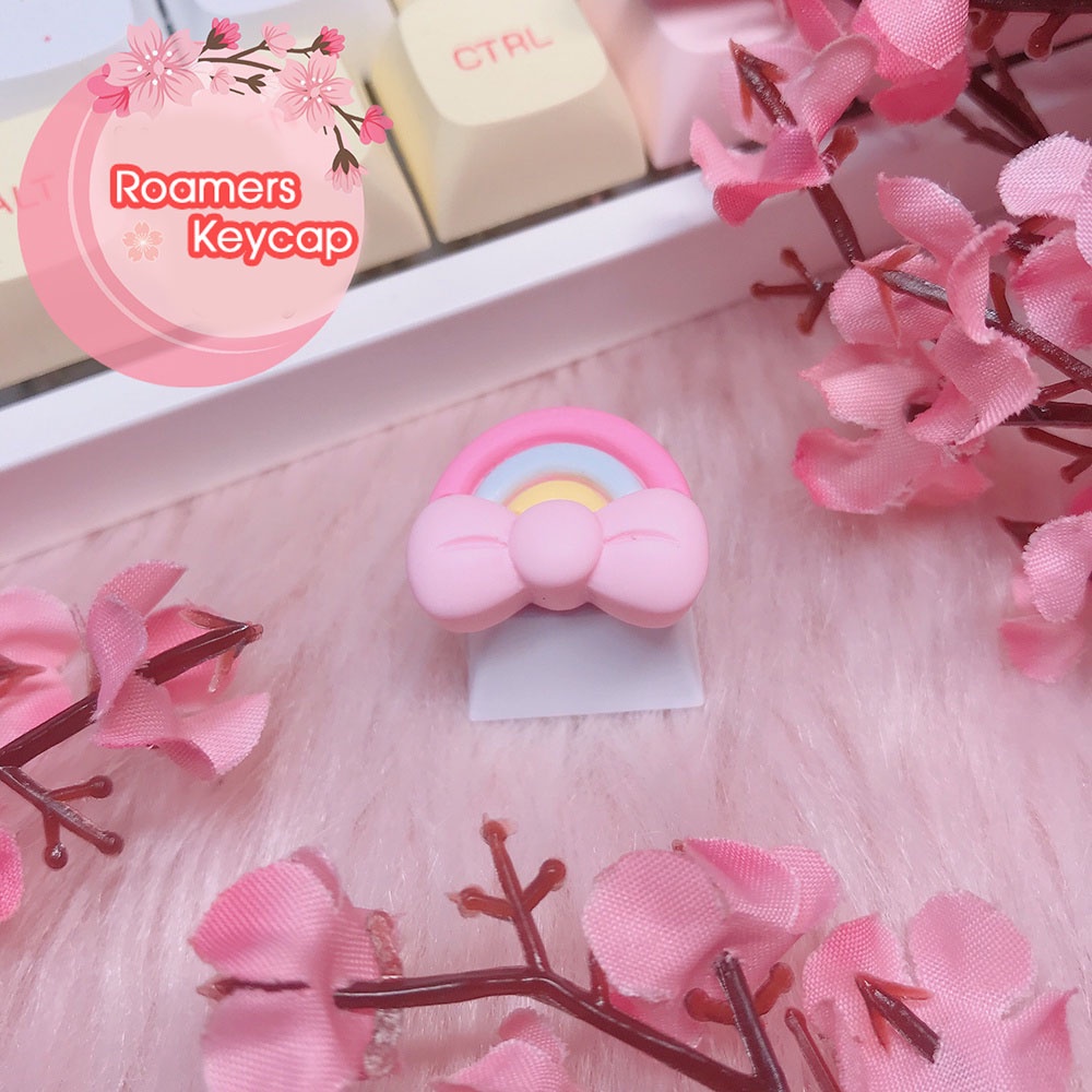 Keycap lẻ Mây Cầu Vồng Hồng Hy Vọng May Mắn R4 Xuyên Led