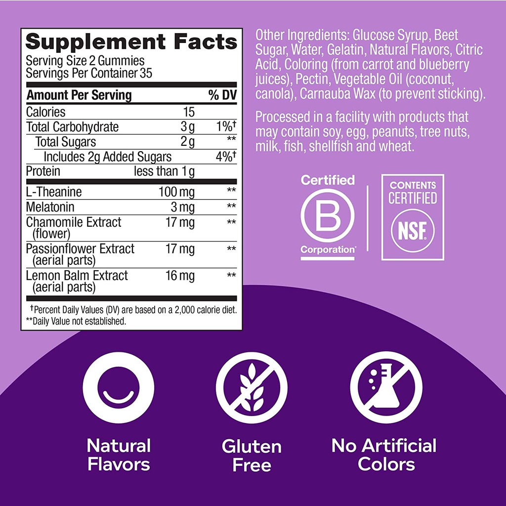 [DATE 01/2023] OLLY SLEEP 50 &amp; 70 GUMMIES &amp; OLLY SLEEP EXTRA STRENGTH 70 GUMMIES