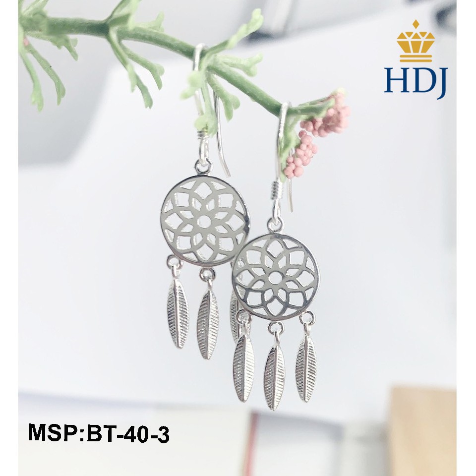 Khuyên tai bạc 925 Hình Dreamcatcher trang sức cao cấp HDJ mã BT-40-3 Hàng Chất Lượng