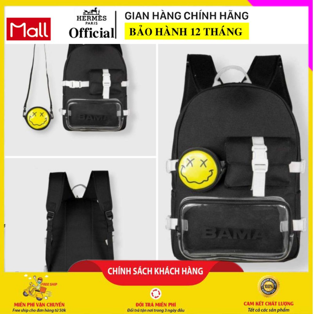 Balo nữ thời trang bama nổi tiếng vải dày dặn chống thấm nước bền đẹp giá rẻ thích hợp đi học đi chơi đi dạo BL90
