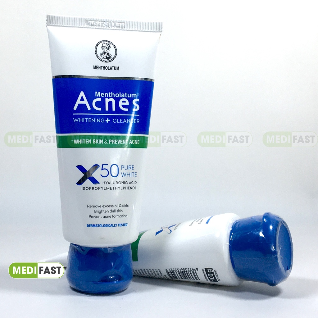 Sữa rửa mặt dưỡng trắng da Acnes Pure White Cleanser - ngăn ngừa tia UV tác động lên da, ngừa mụn an toàn cho da