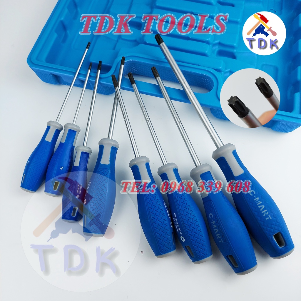 Bộ tô vít 8 cây đầu hoa thị hình sao chất lượng cao C0362 CMART
