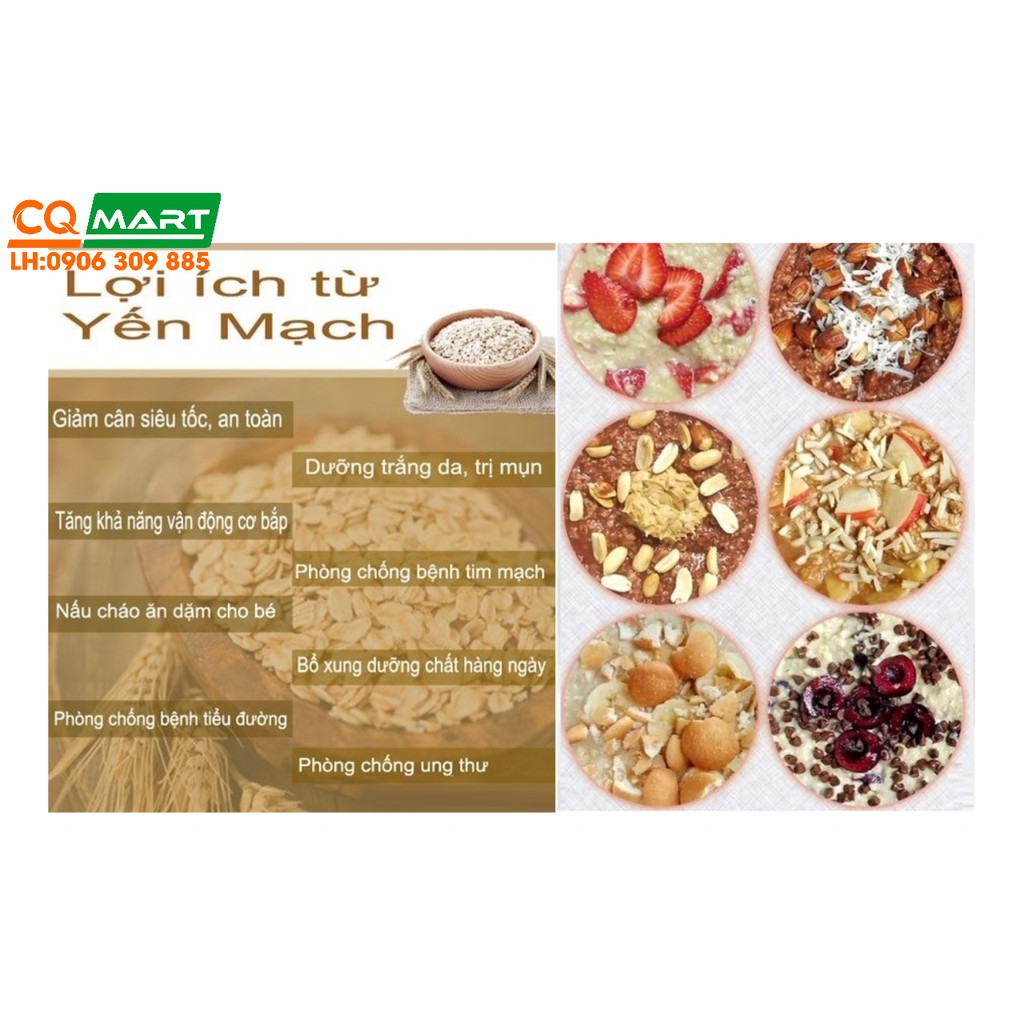 Yến Mạch Đức Hafer Flocken Cán Dẹp 500g