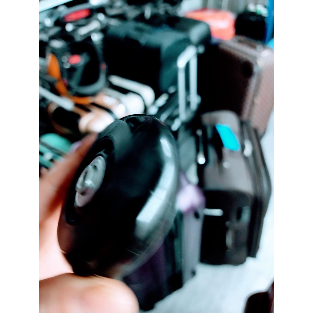 Cặp bánh xe đường kính 70mm vòng bi chất liệu TPU siêu bền dùng để thay thế cho các loại vali vải 2 bánh