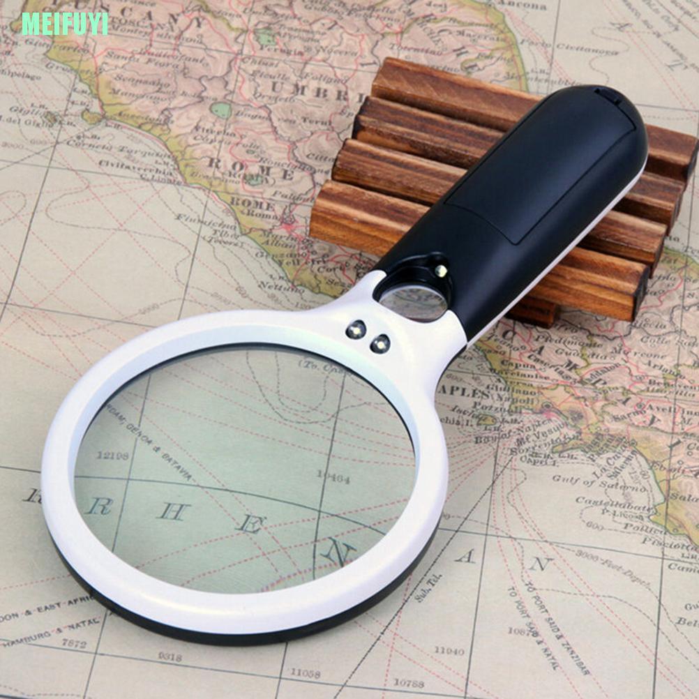 Kính Lúp Cầm Tay 45x Có 3 Bóng Đèn Led Tiện Dụng | BigBuy360 - bigbuy360.vn