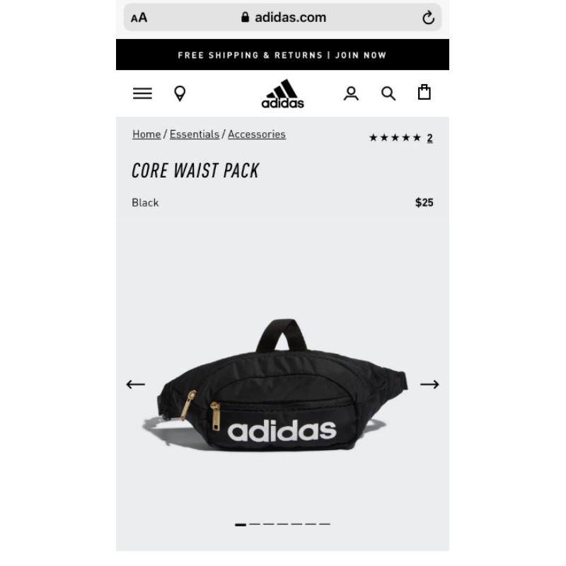 (CHUẨN HÃNG) TÚI BAO TỬ ADIDAS/CORE WAIST PACK | BigBuy360 - bigbuy360.vn