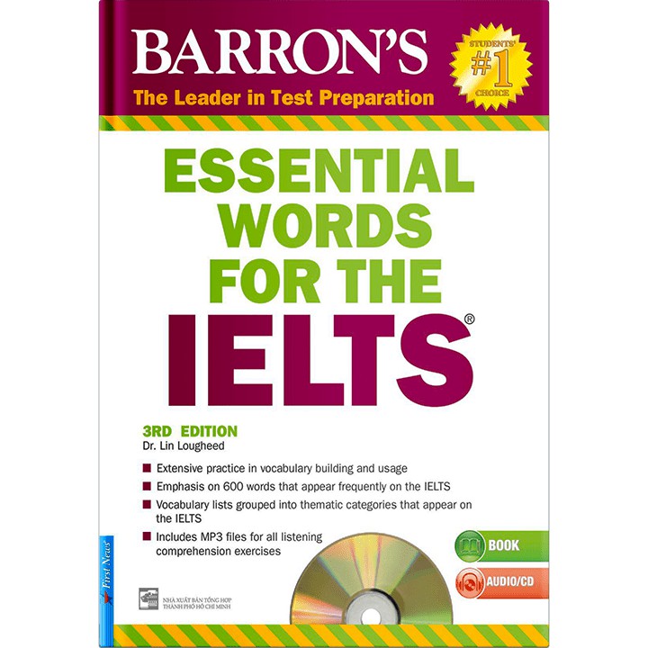 Sách - BARRON'S ESSENTIAL WORDS FOR THE IELTS (3RD EDITION) - FirstNews