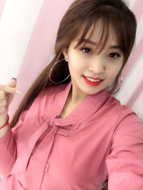 Áo lam đi chùa - mẫu la hán nơ