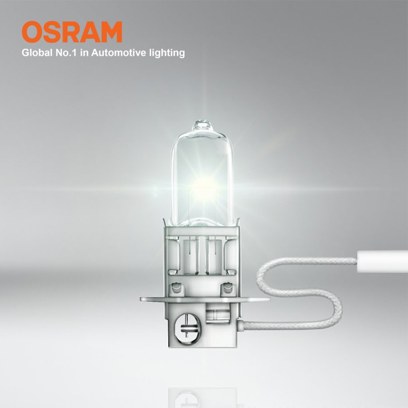 Combo 2 Bóng Đèn Halogen Tăng Sáng 100% OSRAM Truckstar Pro H3 24V 70W - Nhập Khẩu Chính Hãng