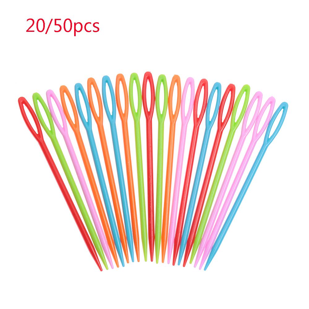 Set 20/ 50 móc đan len bằng nhựa tiện lợi