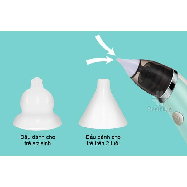 Máy hút mũi điện cầm tay kèm dây cáp sạc 5 cấp độ hút Little Bees cho bé