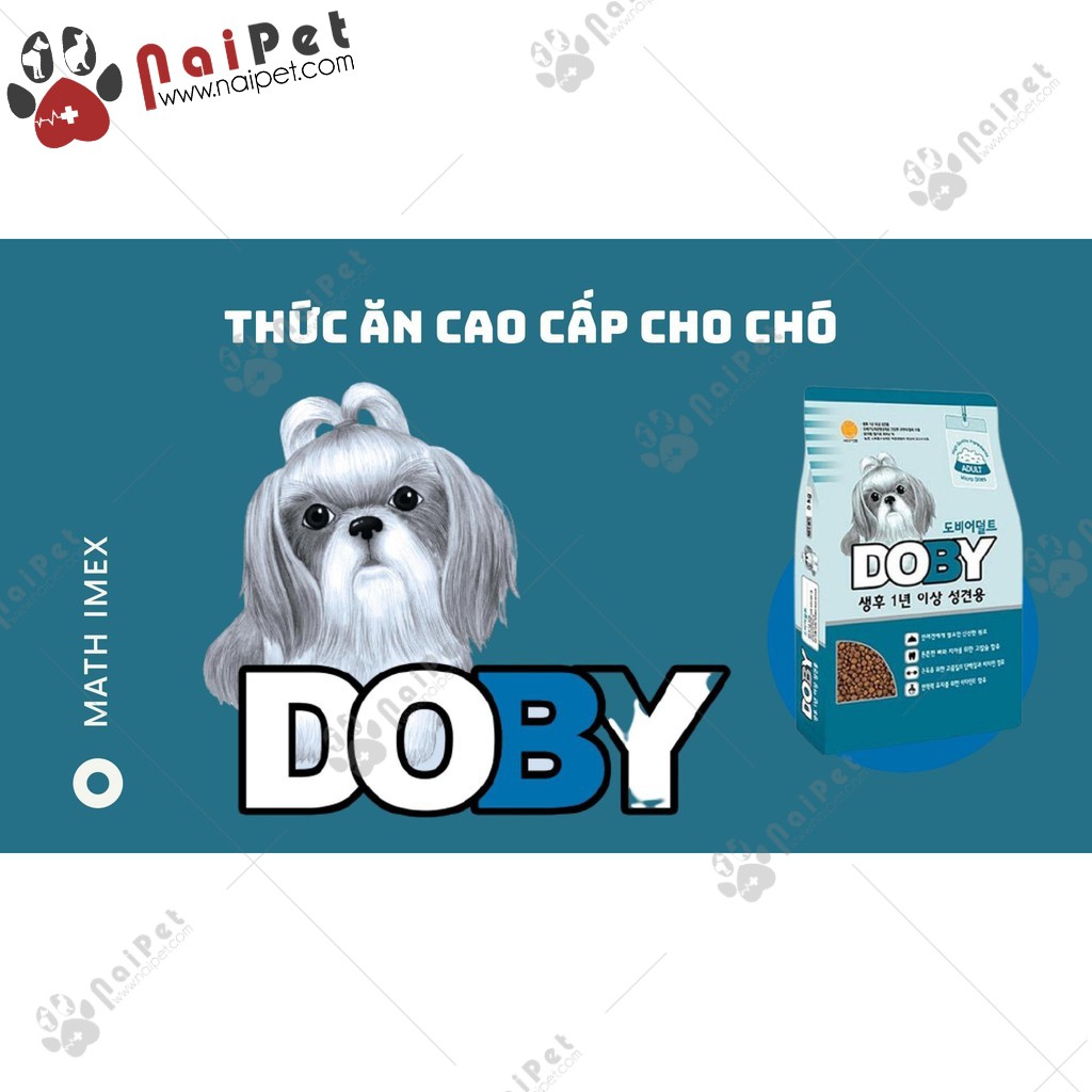 Thức Ăn Hạt Cho Chó Trưởng Thành Doby Adult Hàn Quốc 1kg