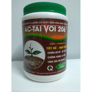 Phân bón vi lượng AC-TAI VOI 206 có chất điều hòa sinh trưởng - Chai 500 gram